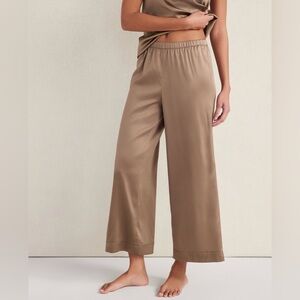 Haven Well Within Silk Pants | Size Large | Tan